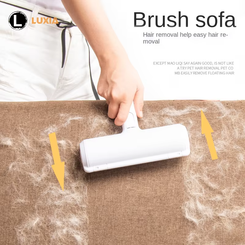 Pet Hair Remover Roller – 2-Way Lint Brush for Dogs & Cats | Reusable Fur Remover for Furniture, Clothes & Carpets